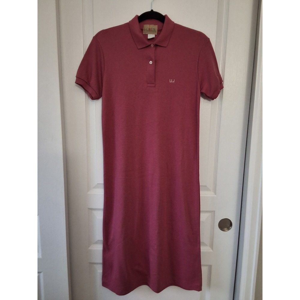 NWOT J.Crew Women Medium Mauve Berry Polo Dress Rare Vintage 90S Y2K Tennis Prep
